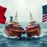 美中貿易戰升級！白宮宣布中國輸美商品面臨最高245%關稅，中國反擊125%關稅並斥為「國際笑話」。